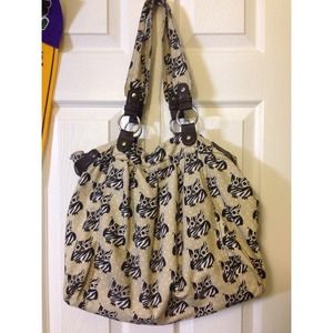 Large Owl Print Bag! Worn Once!
