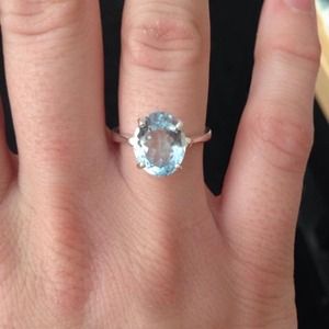 AUTHENTIC new blue topaz ring!