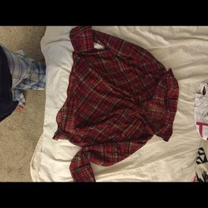 Red long sleeved flannel