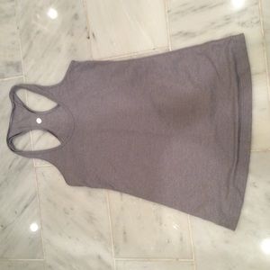 Lululemon gray cool racer back