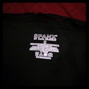 Black Spanx lace half slip, size small.