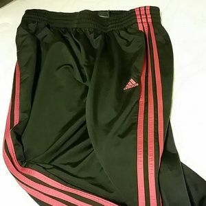 Red & Black adidas pants