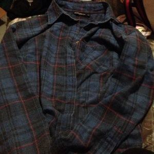 BOX ITEM # 25 BLUE AND RED FLANNEL PAY THRO MERC