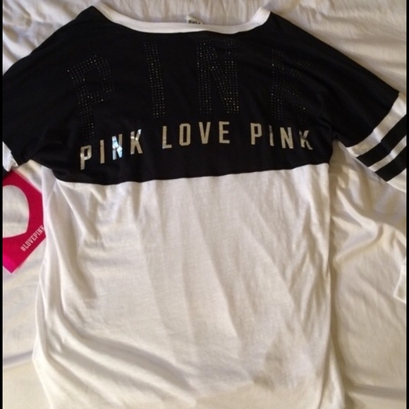 Vs pink varsity shirt