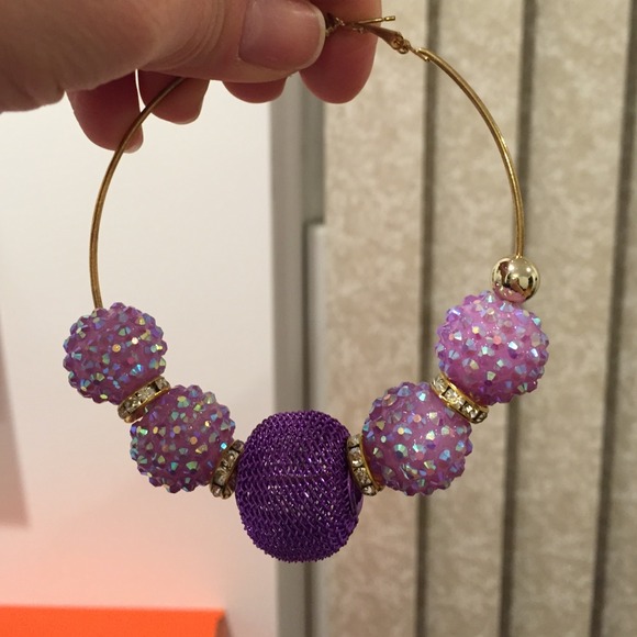 Purple/pink hoops - Picture 2 of 3