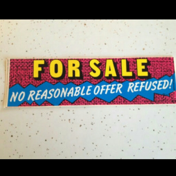 Now accepting offers.