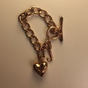 rose gold juicy couture charm bracelet