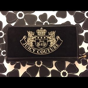 Juicy Couture Black Velour Wallet