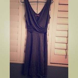 Beautiful drape top dress by Velvet. Olive.