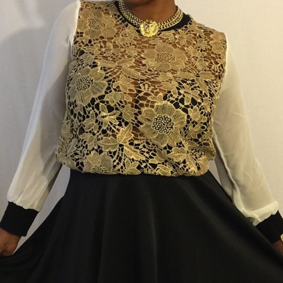 Colg lace long sleeve