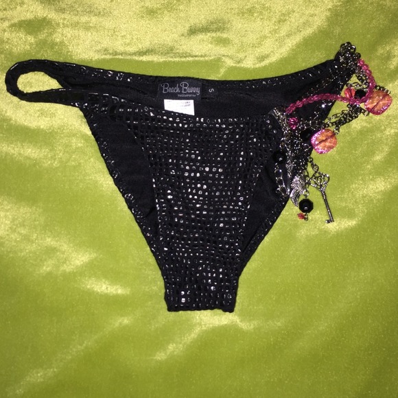 •SOLD• Beach Bunny Black Snake Skin Print Bikini