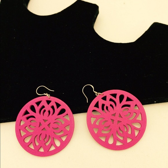 Sterling Silver Wood Earrings