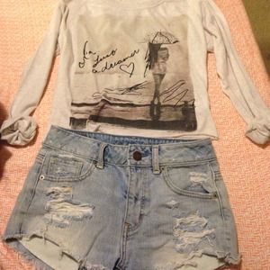 Long sleeve tee and shorts bundle