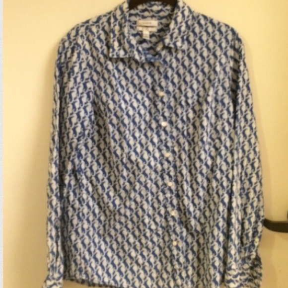 SOLD! J Crew seahorse denim shirt - 6 - Picture 2 of 3
