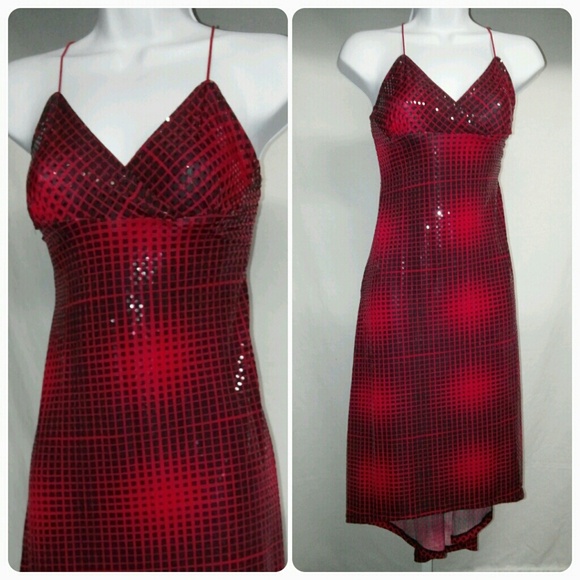 Rampage Sexy Bling Dress Hi-Lo Hem