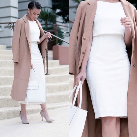 ❌SOLD❌High-waisted white pencil skirt