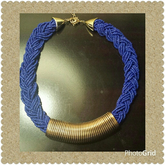Braided bead necklace