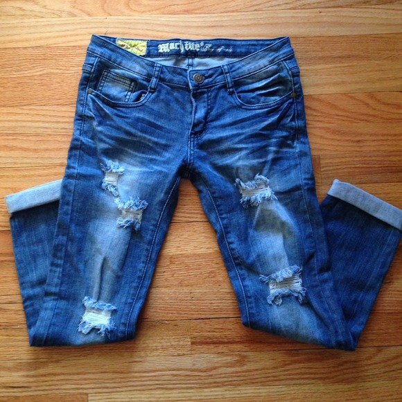 Denim Distressed Jeans