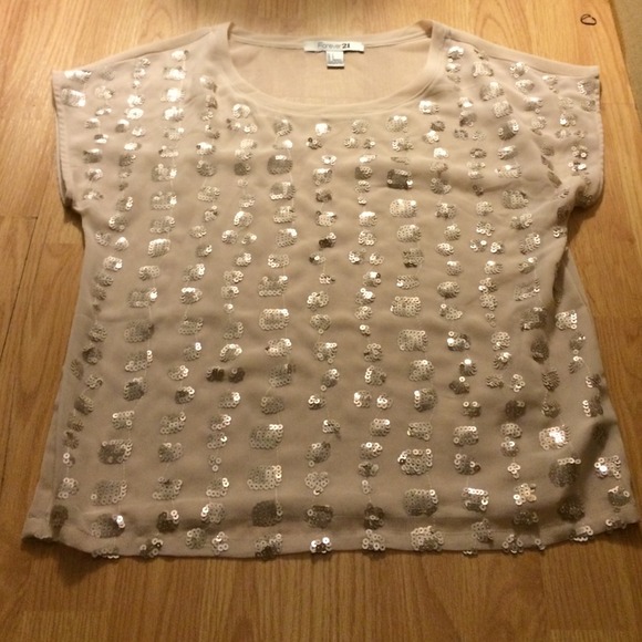 Forever 21 sequin shirt NEVER WORN