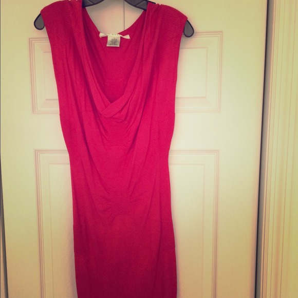 Max Studio Red Knit Dress