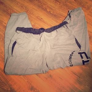 Light grey PINK sweat pants. New w/o tags