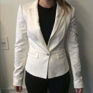 T Tahari ivory blazer
