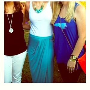 Three dot maxi skirt