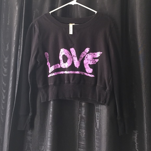 Cropped LOVE crewneck - Picture 1 of 1