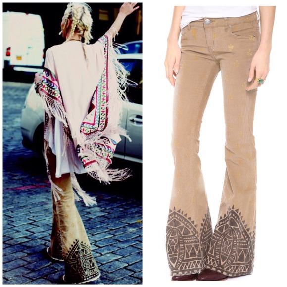 Free People Denim - NEW Free People Boho Bell Bottoms