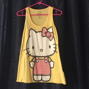 Fun yellow Hello Kitty tank from Forever 21