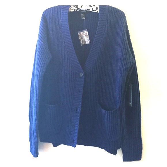 Navy boyfriend cardigan