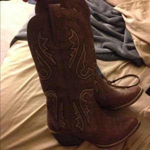 Brown cowgirl boots!