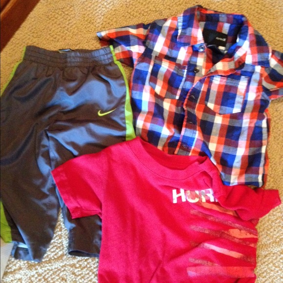 SOLD!!!! In bundle 18month shirts Hurley,