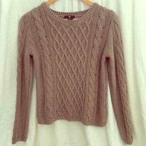 Cable knit sweater