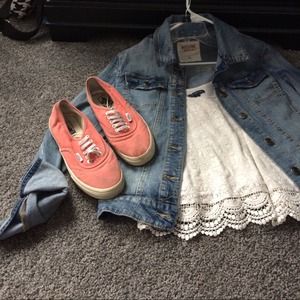 Burnt orange Vans