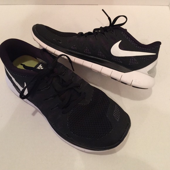 Nike Shoes - Nike Free 5.0 Black & White Sneakers Shoes running