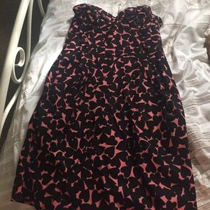 H&M heart strapless dress