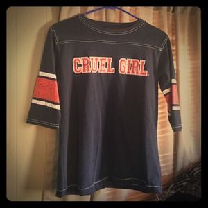 Cruel Girl super cute raglan baseball style shirt