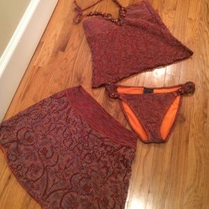 Beautiful Designer 3 Piece Bathing Suit