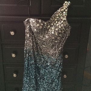 Dave And Johnny Short Prom Dress