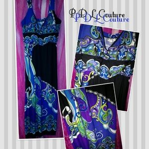 Multi-Color Plus Size Maxi Dress