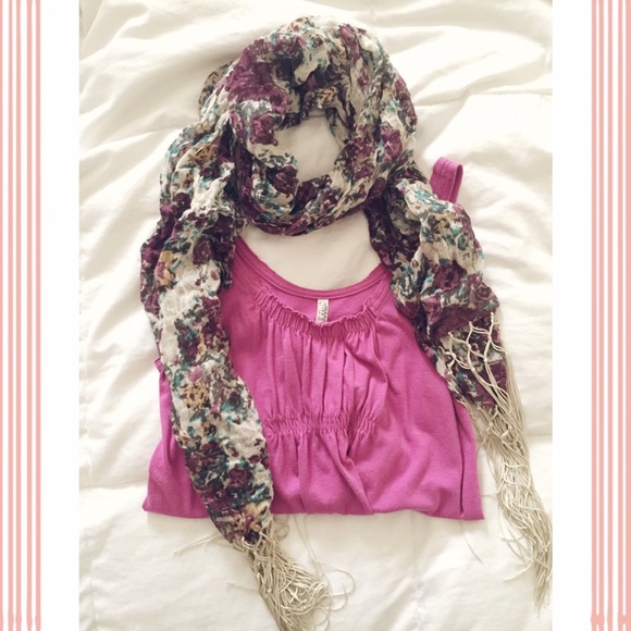 Beautiful Multi-Color Fringe Scarf