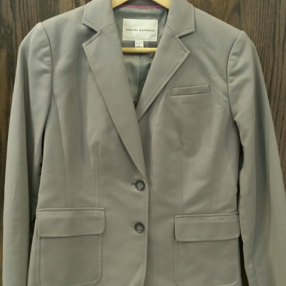 Gray Banana Republic Blazer - Size 4