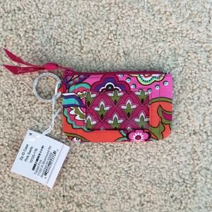 💕🎀🌸 Vera Bradley Pink Swirls Zip ID