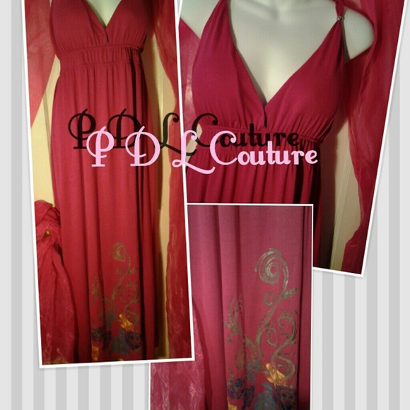 "RESERVED" For Conswella -Fuchsia Maix Dress
