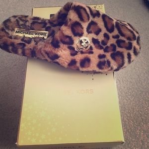 New with box, Cheetah Michael Kors slippers