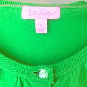 Lilly Pulitzer Cardigan Small Kelly Green