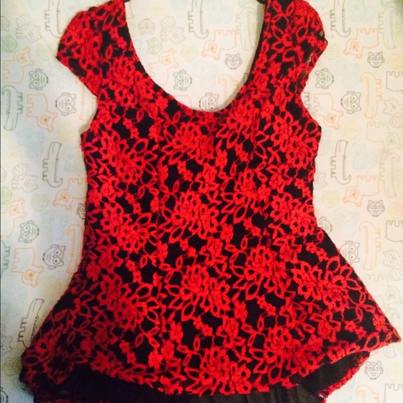 Pretty bright black and red shirt