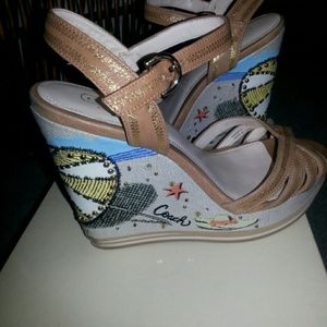 Coach  wedge sandals