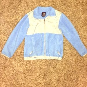 North Face Fleece Sky Blue. Kids Large